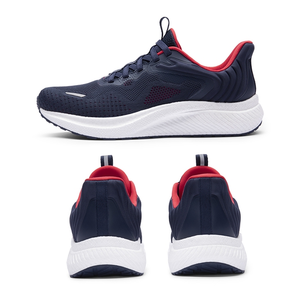 Men's Knitted Comfortable Walking Sneakers - NAVY - 5